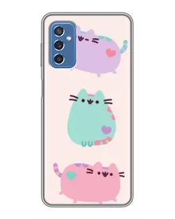 Чехол для Samsung Galaxy M52 с картинкой «Pusheen трио» Чехол для Samsung Galaxy M52 с картинкой «Pusheen трио»