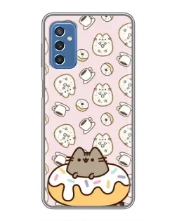 Чехол для Samsung Galaxy M52 с картинкой «Пушин на пончике»
