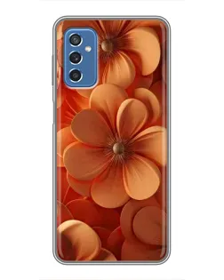 Чохол для Samsung Galaxy M52 з картинкою «Помаранчева макро квітка»