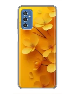Чохол для Samsung Galaxy M52 з картинкою «Золоті пелюстки»