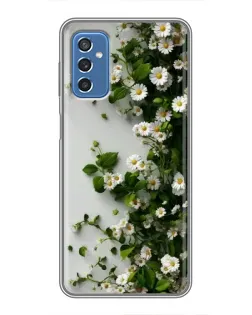 Чохол для Samsung Galaxy M52 з картинкою «Гілка дрібних білих квітів»