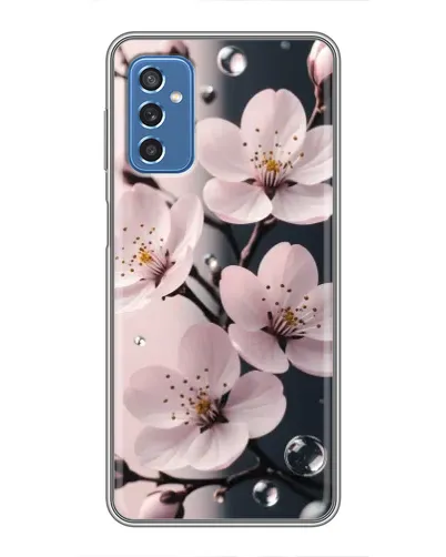 Чехол для Samsung Galaxy M52 с картинкой «Нежная сакура и капли» Чехол для Samsung Galaxy M52 с картинкой «Нежная сакура и капли»