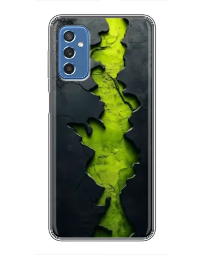 Чехол для Samsung Galaxy M52 с картинкой «Салатовый разлом скалы»