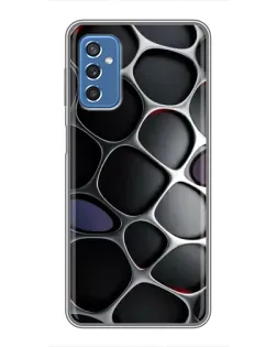 Чехол для Samsung Galaxy M52 с картинкой «Объемная темная решетка»