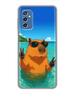 Чохол для Samsung Galaxy M52 з картинкою «Морська капібара»