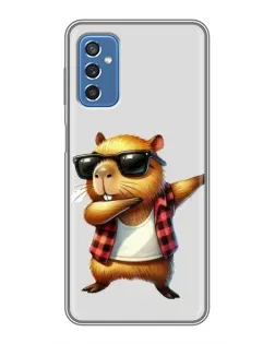 Чохол для Samsung Galaxy M52 з картинкою «Капібара репер даб»