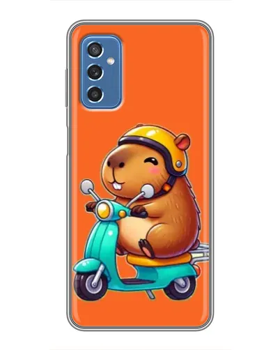 Чохол для Samsung Galaxy M52 з картинкою «Капібара на скутері» Чохол для Samsung Galaxy M52 з картинкою «Капібара на скутері»