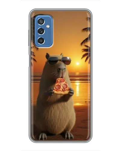 Чохол для Samsung Galaxy M52 з картинкою «Капібара з піцою» Чохол для Samsung Galaxy M52 з картинкою «Капібара з піцою»