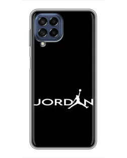 Чехол для Samsung Galaxy M53 (5G) (M536B) с картинкой «Jordan White Logo» Чехол для Samsung Galaxy M53 (5G) (M536B) с картинкой «Jordan White Logo»