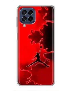 Чехол для Samsung Galaxy M53 (5G) (M536B) с картинкой «Jordan Red Smoke» Чехол для Samsung Galaxy M53 (5G) (M536B) с картинкой «Jordan Red Smoke»