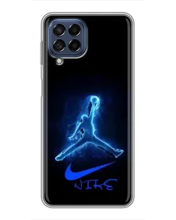 Чехол для Samsung Galaxy M53 (5G) (M536B) с картинкой «Jordan Neon Blue» Чехол для Samsung Galaxy M53 (5G) (M536B) с картинкой «Jordan Neon Blue»
