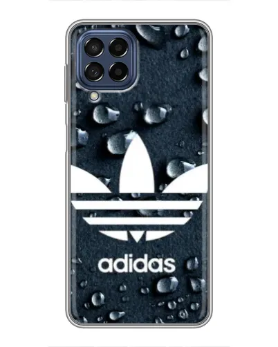 Чехол для Samsung Galaxy M53 (5G) (M536B) с картинкой «Adidas Trefoil Blue» Чехол для Samsung Galaxy M53 (5G) (M536B) с картинкой «Adidas Trefoil Blue»