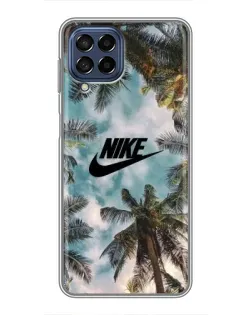 Чехол для Samsung Galaxy M53 (5G) (M536B) с картинкой «Тропический принт Nike»