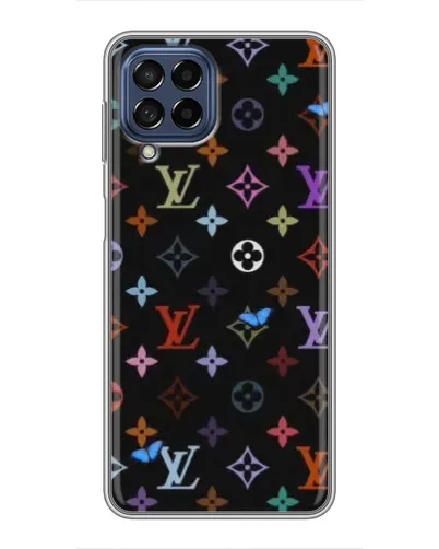 Чехол для Samsung Galaxy M53 (5G) (M536B) с картинкой «Цветная монограмма LV»