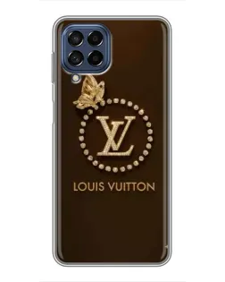 Чехол для Samsung Galaxy M53 (5G) (M536B) с картинкой «LV — золотая печать»