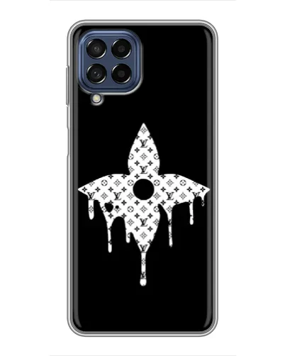 Чехол для Samsung Galaxy M53 (5G) (M536B) с картинкой «Цветочная монограмма»