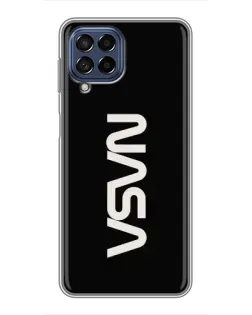 Чехол для Samsung Galaxy M53 (5G) (M536B) с картинкой «NASA — вертикальный логотип» Чехол для Samsung Galaxy M53 (5G) (M536B) с картинкой «NASA — вертикальный логотип»