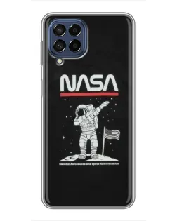 Чехол для Samsung Galaxy M53 (5G) (M536B) с картинкой «NASA — шагаем по Луне» Чехол для Samsung Galaxy M53 (5G) (M536B) с картинкой «NASA — шагаем по Луне»