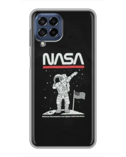 Чехол для Samsung Galaxy M53 (5G) (M536B) с картинкой «NASA — шагаем по Луне» Чехол для Samsung Galaxy M53 (5G) (M536B) с картинкой «NASA — шагаем по Луне»