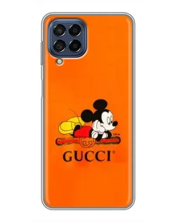 Чехол для Samsung Galaxy M53 (5G) (M536B) с картинкой «Микки Маус Gucci — оранж»