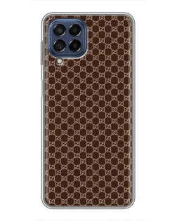 Чехол для Samsung Galaxy M53 (5G) (M536B) с картинкой «Gucci — шоколадная сетка»