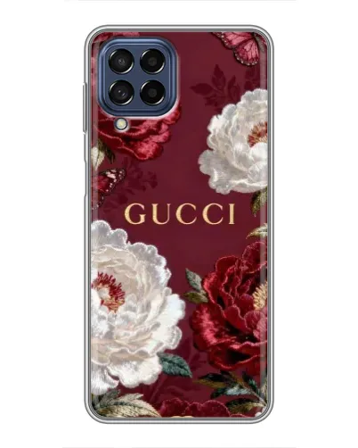 Чехол для Samsung Galaxy M53 (5G) (M536B) с картинкой «Gucci — бордовые розы» Чехол для Samsung Galaxy M53 (5G) (M536B) с картинкой «Gucci — бордовые розы»