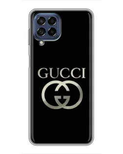 Чехол для Samsung Galaxy M53 (5G) (M536B) с картинкой «Gucci — золото на черном»