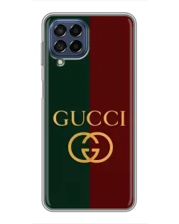 Чехол для Samsung Galaxy M53 (5G) (M536B) с картинкой «Gucci — темно-зеленый градиент»
