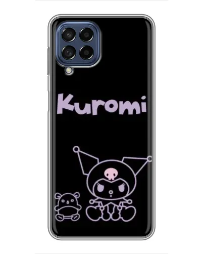 Чехол для Samsung Galaxy M53 (5G) (M536B) с картинкой «Kuromi — черный минимализм»