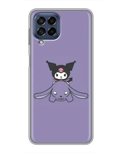 Чехол для Samsung Galaxy M53 (5G) (M536B) с картинкой «Kuromi на лиловом фоне»