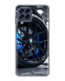 Чехол для Samsung Galaxy M53 (5G) (M536B) с картинкой «Колесо BMW вблизи» Чехол для Samsung Galaxy M53 (5G) (M536B) с картинкой «Колесо BMW вблизи»