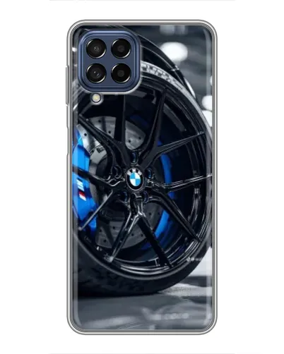Чехол для Samsung Galaxy M53 (5G) (M536B) с картинкой «Колесо BMW вблизи»