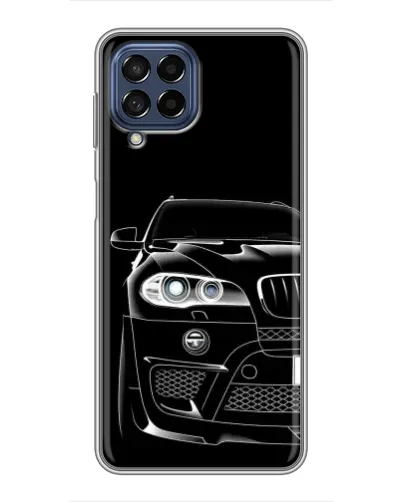 Чехол для Samsung Galaxy M53 (5G) (M536B) с картинкой «Темный силуэт BMW»