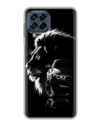 Чехол для Samsung Galaxy M53 (5G) (M536B) с картинкой «BMW и лев»