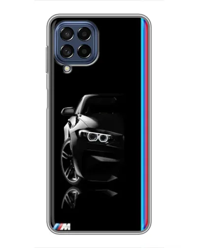 Чехол для Samsung Galaxy M53 (5G) (M536B) с картинкой «Силуэт BMW в темноте»