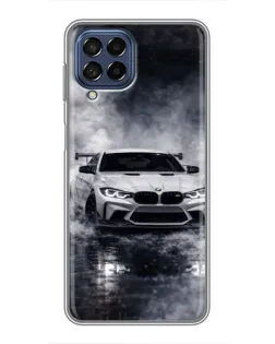 Чехол для Samsung Galaxy M53 (5G) (M536B) с картинкой «BMW сквозь туман» Чехол для Samsung Galaxy M53 (5G) (M536B) с картинкой «BMW сквозь туман»