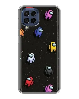 Чехол для Samsung Galaxy M53 (5G) (M536B) с картинкой «Космический паттерн Among Us» Чехол для Samsung Galaxy M53 (5G) (M536B) с картинкой «Космический паттерн Among Us»