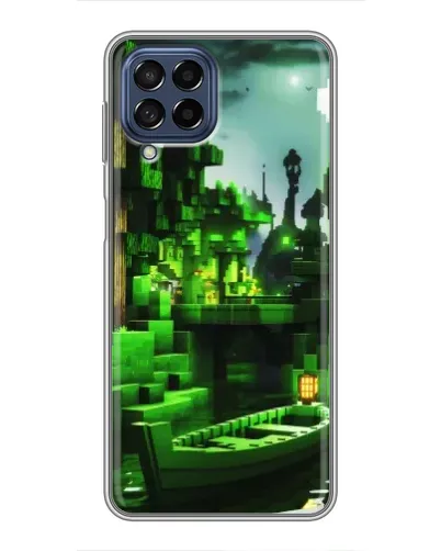 Чехол для Samsung Galaxy M53 (5G) (M536B) с картинкой «Minecraft лесной пейзаж»