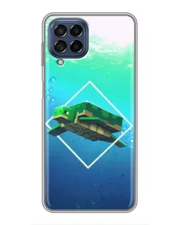Чехол для Samsung Galaxy M53 (5G) (M536B) с картинкой «Черепаха Minecraft»