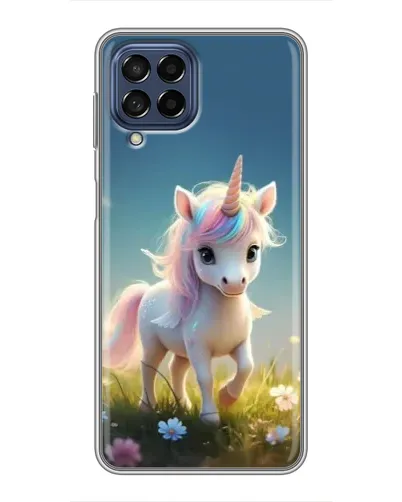 Чехол для Samsung Galaxy M53 (5G) (M536B) с картинкой «Единорог на поляне»