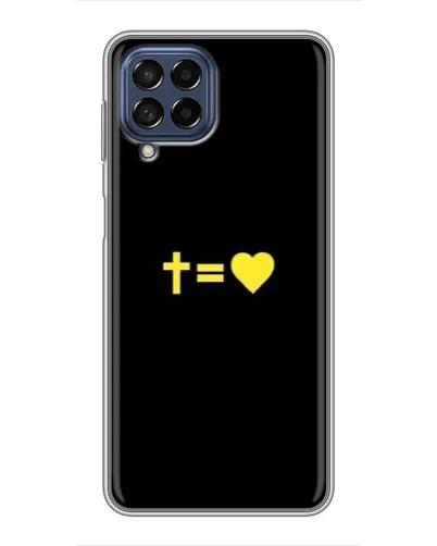 Чехол для Samsung Galaxy M53 (5G) (M536B) с картинкой «Сердце и Крест» Чехол для Samsung Galaxy M53 (5G) (M536B) с картинкой «Сердце и Крест»