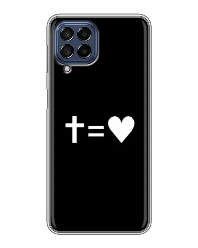 Чехол для Samsung Galaxy M53 (5G) (M536B) с картинкой «Крест и Сердце» Чехол для Samsung Galaxy M53 (5G) (M536B) с картинкой «Крест и Сердце»