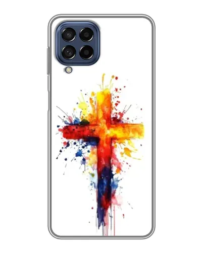 Чехол для Samsung Galaxy M53 (5G) (M536B) с картинкой «Акварельный крест» Чехол для Samsung Galaxy M53 (5G) (M536B) с картинкой «Акварельный крест»