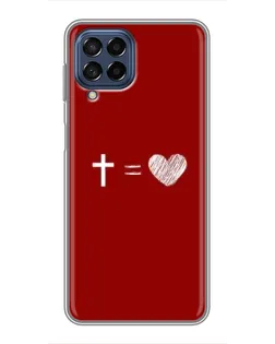 Чехол для Samsung Galaxy M53 (5G) (M536B) с картинкой «Уравнение любви»