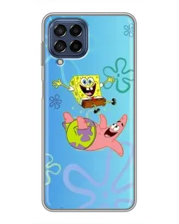 Чехол для Samsung Galaxy M53 (5G) (M536B) с картинкой «Спанч Боб и Патрик»