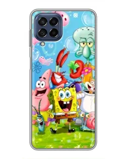 Чехол для Samsung Galaxy M53 (5G) (M536B) с картинкой «Губка Боб и друзья» Чехол для Samsung Galaxy M53 (5G) (M536B) с картинкой «Губка Боб и друзья»