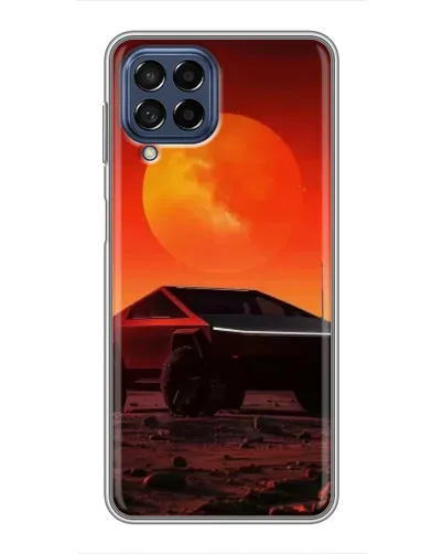Чехол для Samsung Galaxy M53 (5G) (M536B) с картинкой «Cybertruck на Марсе»