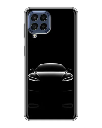 Чехол для Samsung Galaxy M53 (5G) (M536B) с картинкой «Силуэт Tesla Night»