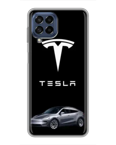 Чехол для Samsung Galaxy M53 (5G) (M536B) с картинкой «Tesla Model Y»