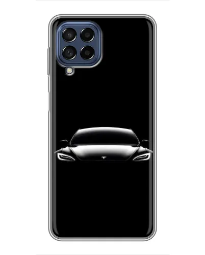 Чехол для Samsung Galaxy M53 (5G) (M536B) с картинкой «Фары Tesla Night»